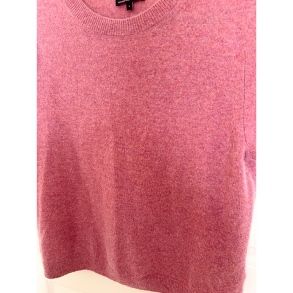Quince 100% Mongolian Cashmere Pink Short Sleeve Sweater L - Picture 4 of 5
